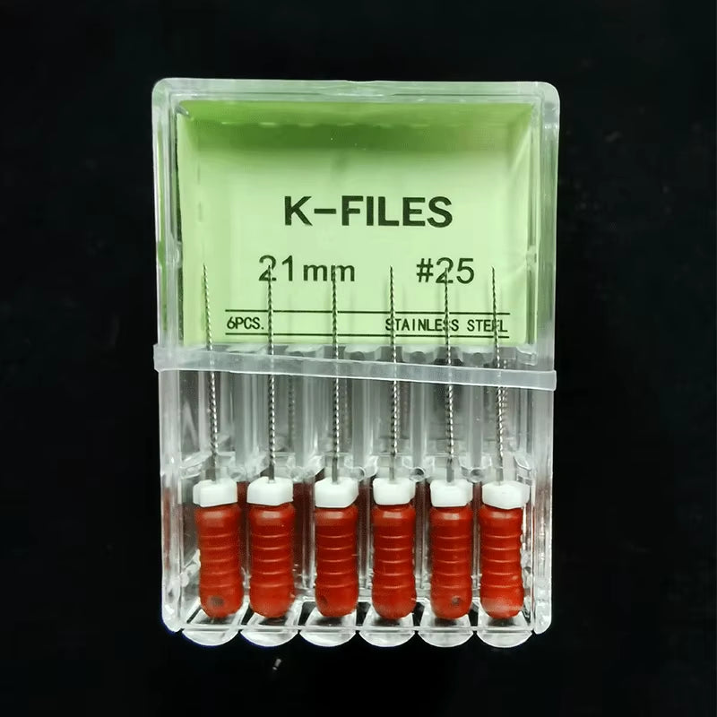 Dental Tools Root Cannal Endo K File 21Mm 25Mm 31Mm Stainless Steel Endodontic Instruments Dentist Dentistry Odontologia