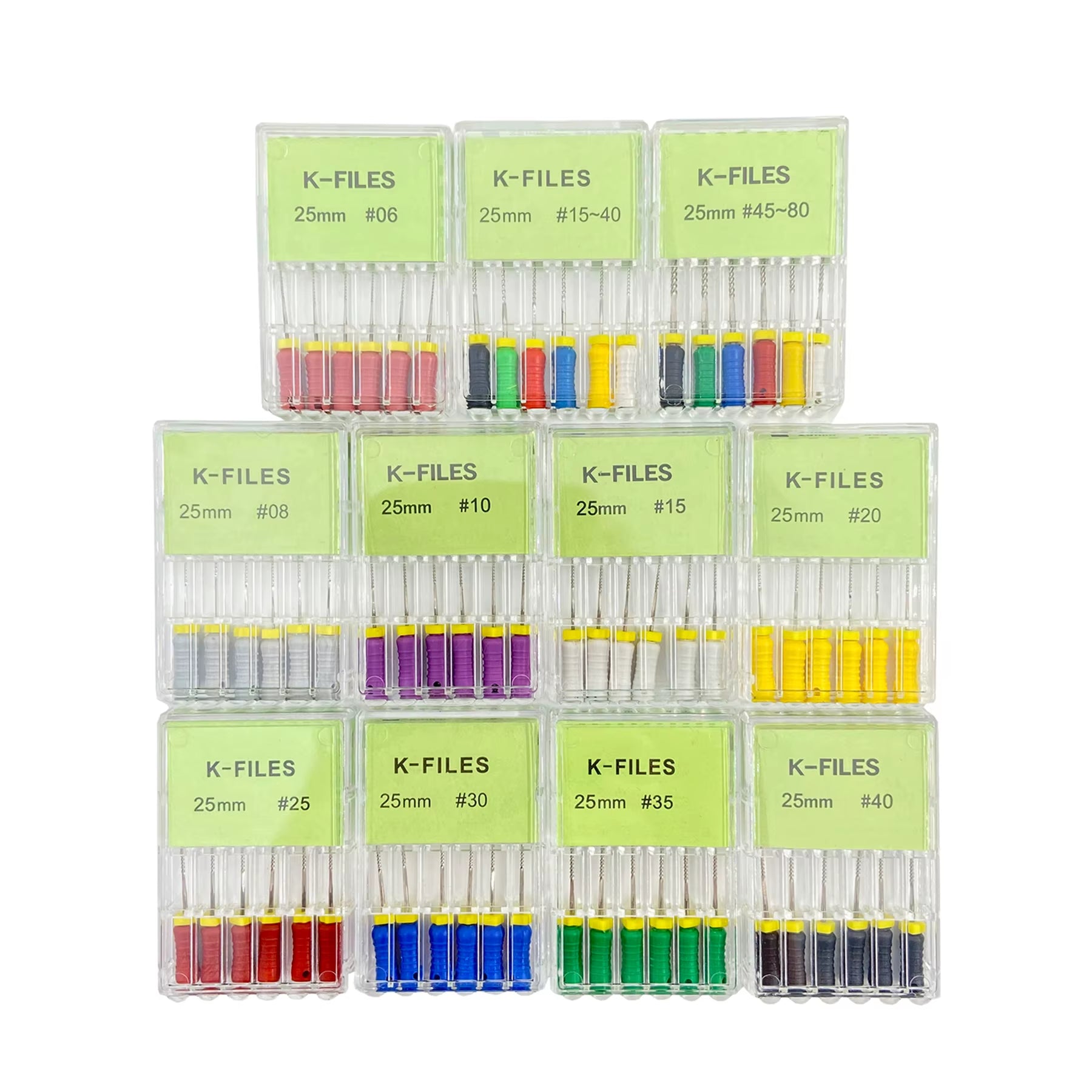 Dental Tools Root Cannal Endo K File 21Mm 25Mm 31Mm Stainless Steel Endodontic Instruments Dentist Dentistry Odontologia