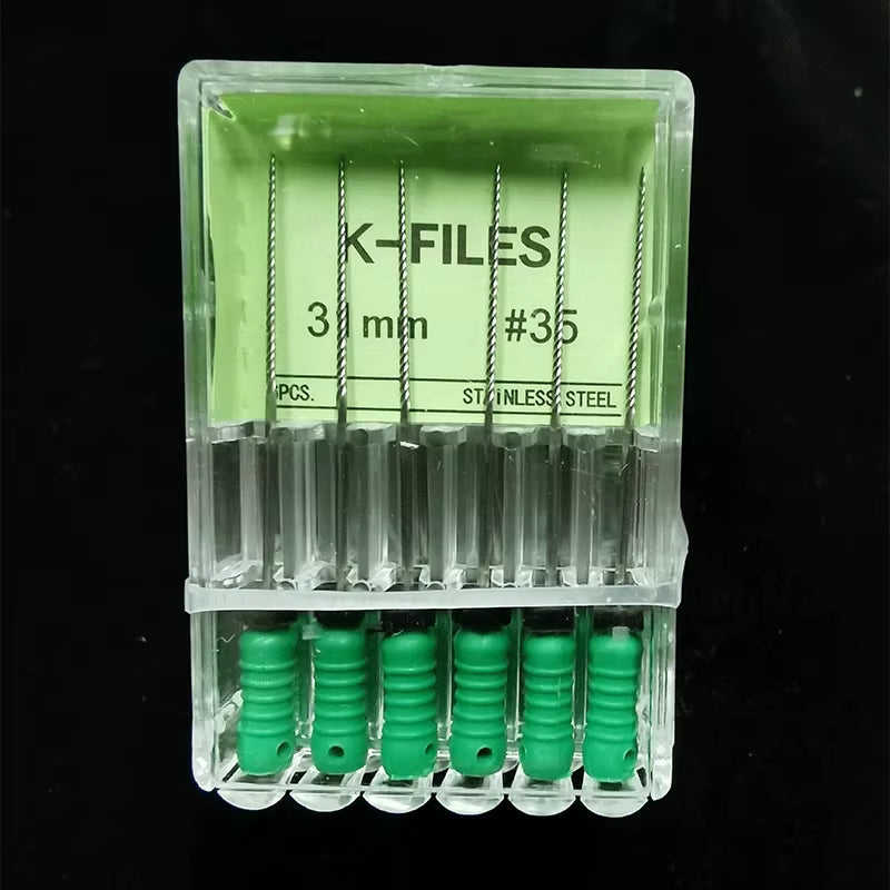 Dental Tools Root Cannal Endo K File 21Mm 25Mm 31Mm Stainless Steel Endodontic Instruments Dentist Dentistry Odontologia
