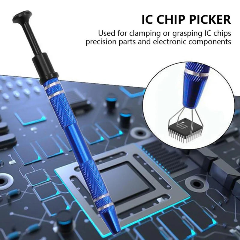 4-Claw IC Chip Extractor Remover Tool Precision Parts Grabber Extractor Pick up Puller for Electronic Component Nuts Repair Tool