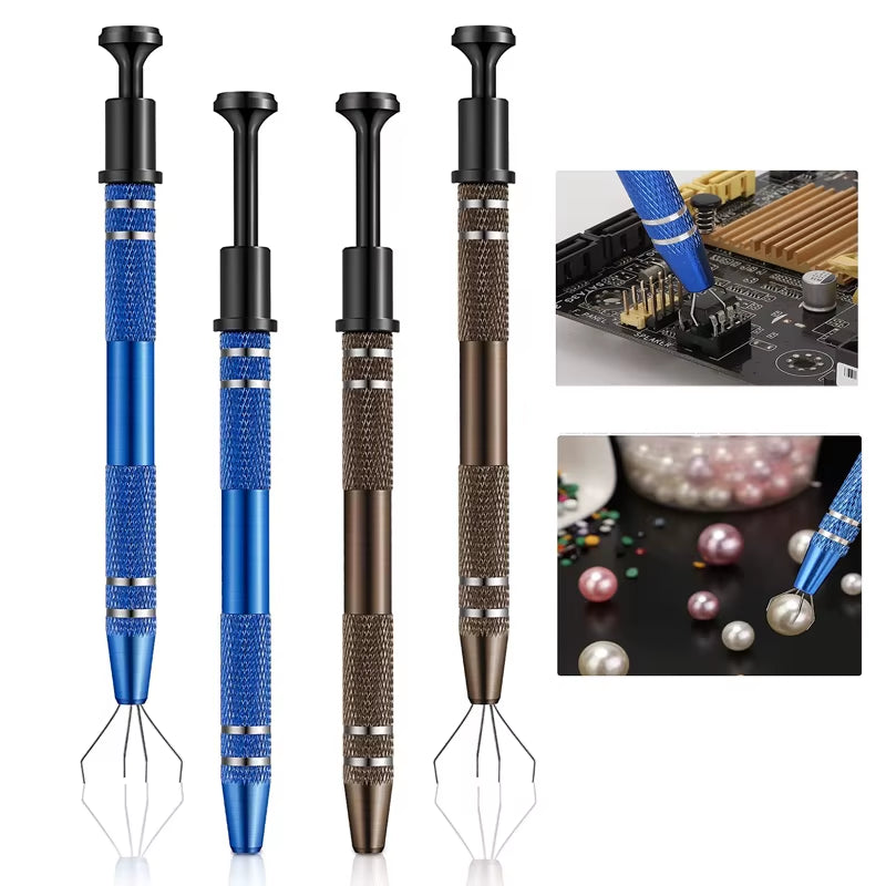 4-Claw IC Chip Extractor Remover Tool Precision Parts Grabber Extractor Pick up Puller for Electronic Component Nuts Repair Tool