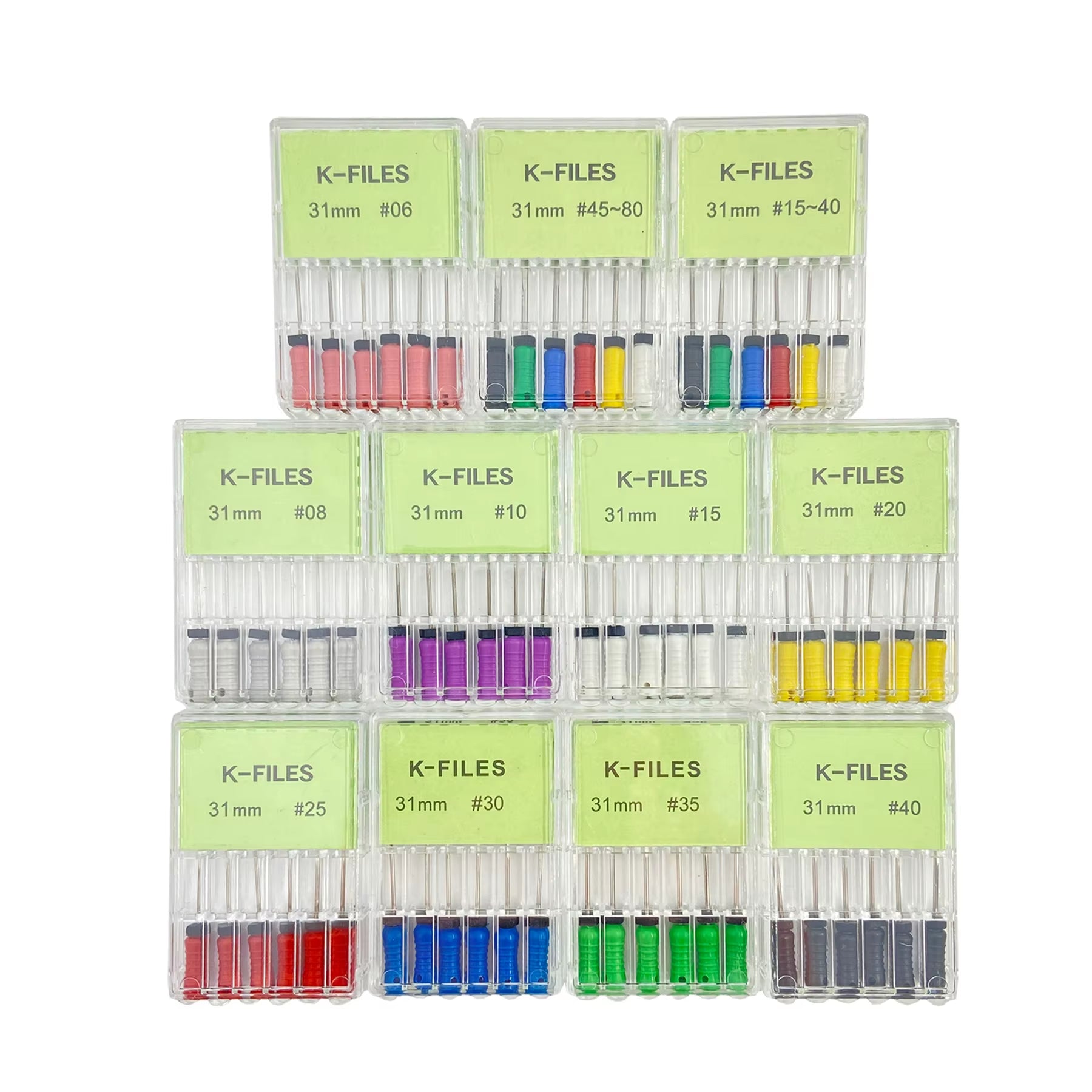 Dental Tools Root Cannal Endo K File 21Mm 25Mm 31Mm Stainless Steel Endodontic Instruments Dentist Dentistry Odontologia